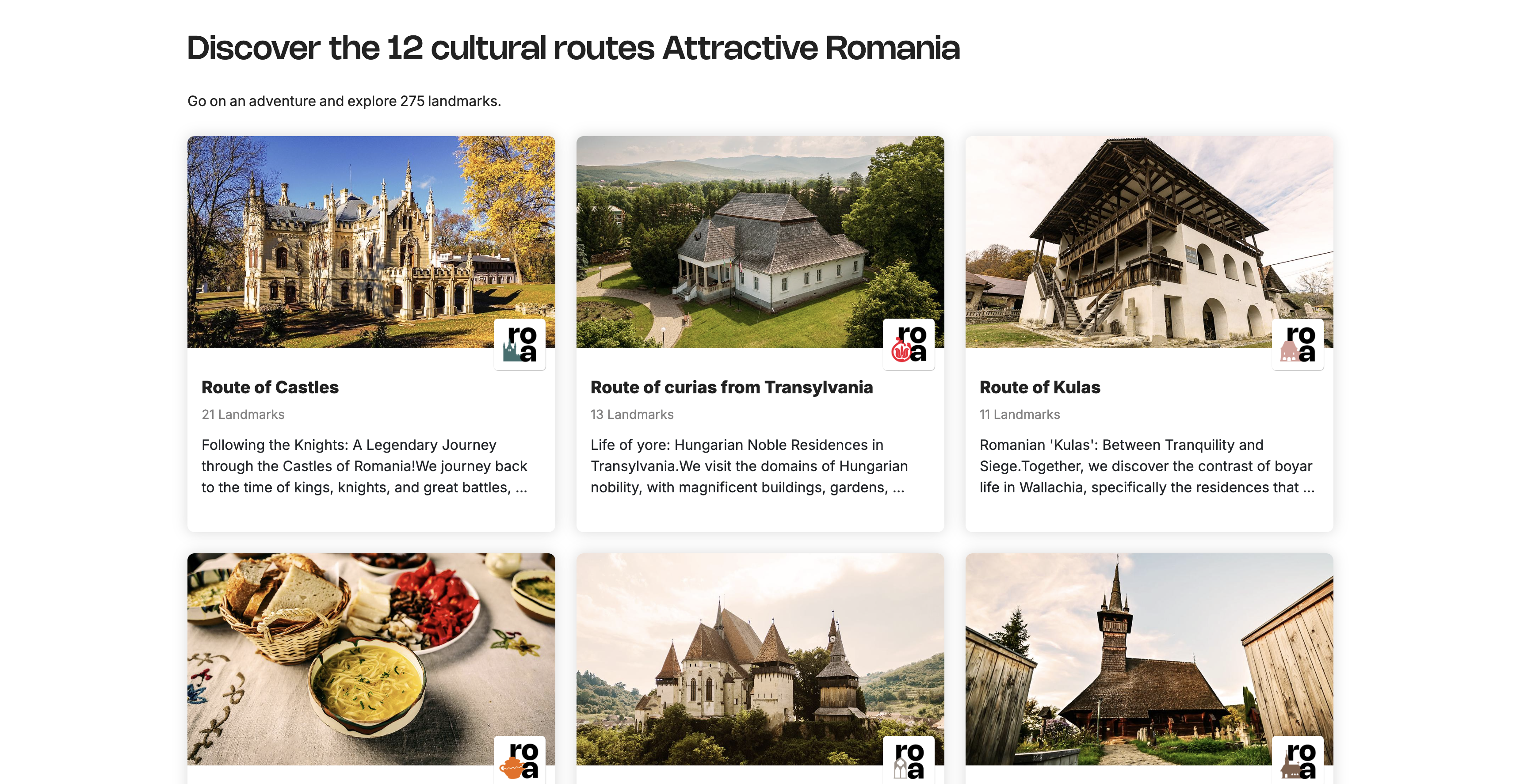 Attractive Romania homepage